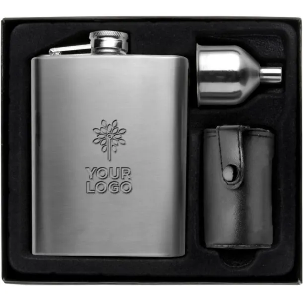  Stainless steel hip flask Brittany