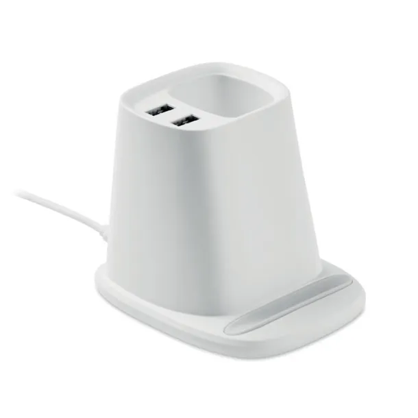 MULTIHOLD Stolni bežični punjač 10W Bijela