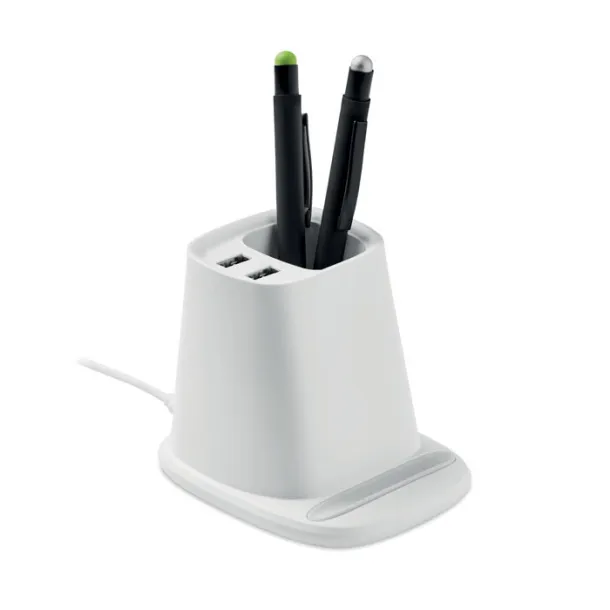 MULTIHOLD Stolni bežični punjač 10W Bijela