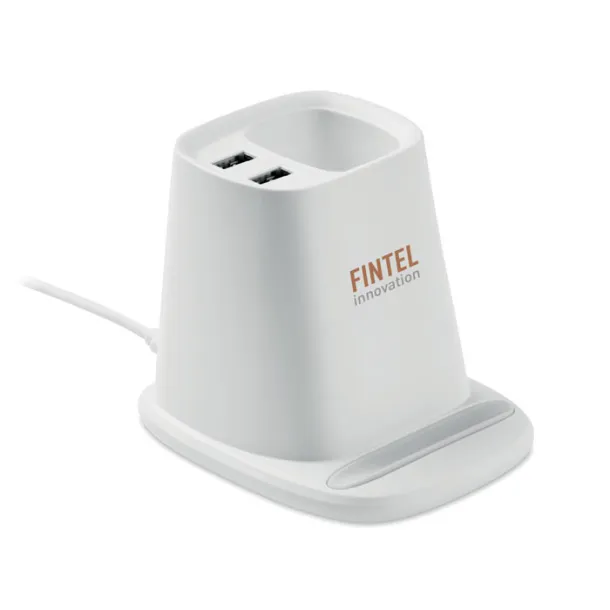 MULTIHOLD Desk pen holder charger 10W White