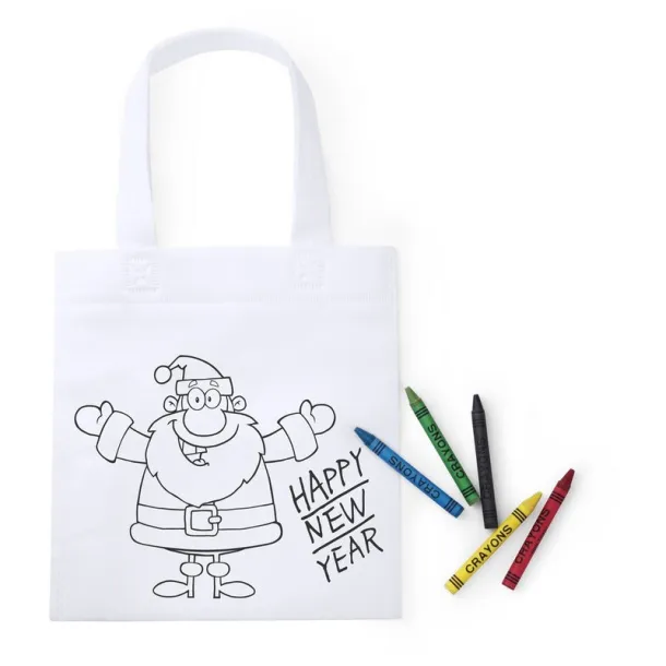  Bag for colouring, crayons white