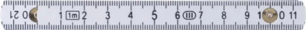 Leon Plastic foldable ruler  white