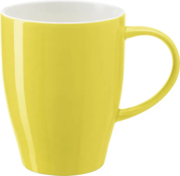  Porculanska šalica Paula, 350 ml Žuta