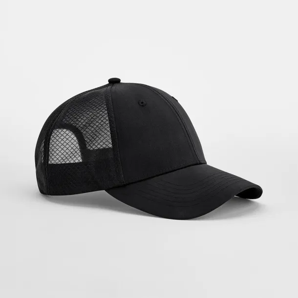  Technical Mesh Trucker - Beechfield Black Black