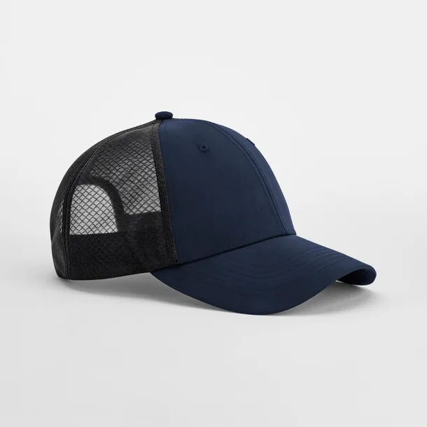  Technical Mesh Trucker - Beechfield Navy Black