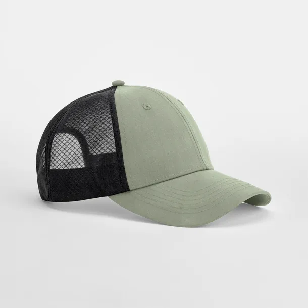  Trucker šilterica s mrežastom tkaninom - 6 panela - Beechfield Fresh Green Crna