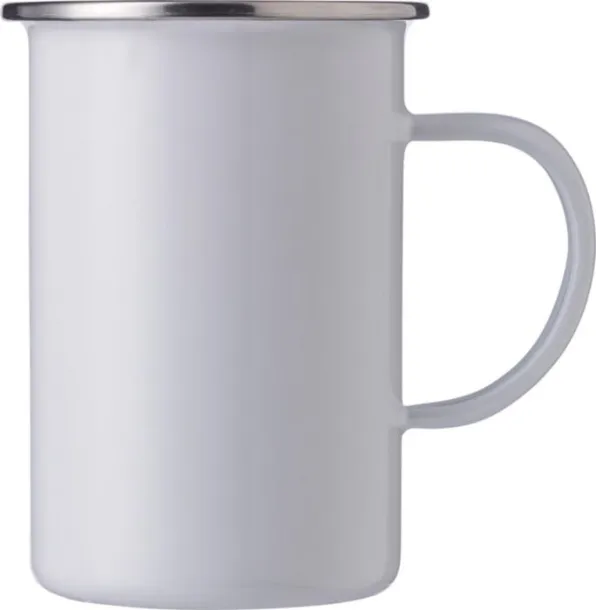 Ayden Enamel mug (450 ml) white