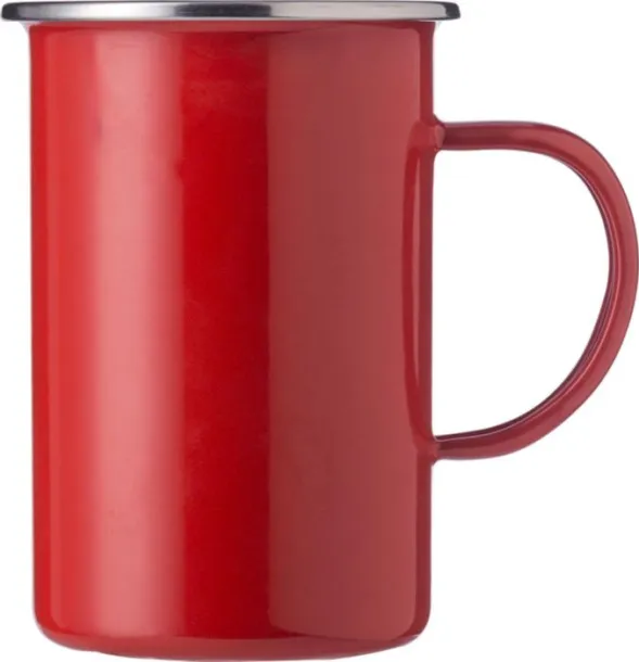 Ayden Enamel mug (450 ml) red