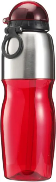  PS and stainless steel bottle Emberly red