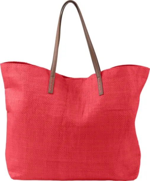 Sana Laminated nonwoven (180 gr/m²) beach bag red