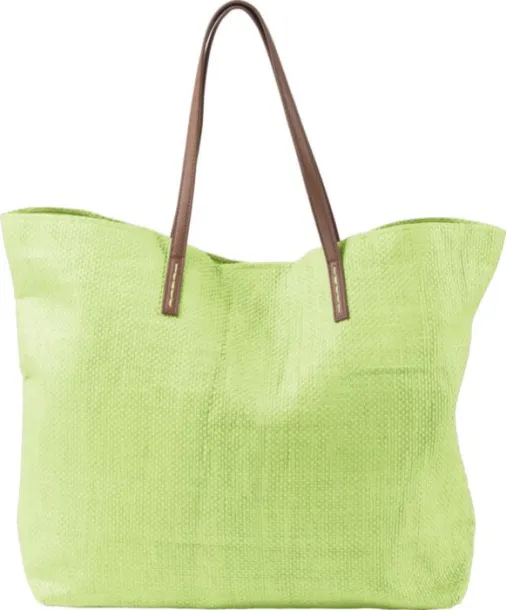 Sana Laminated nonwoven (180 gr/m²) beach bag Limeta