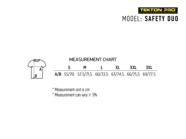 SAFETY DUO Reversible unisex safety vest - TEKTON PRO Neon yellow