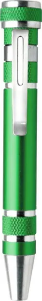 Alyssa Aluminium pocket screwdriver  light green