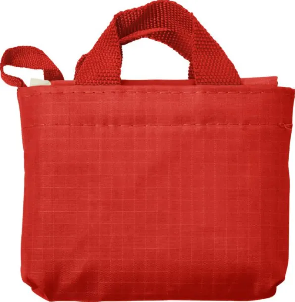 Wes Oxford (210D) fabric shopping bag red