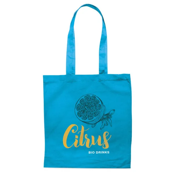 COTTONEL COLOUR + Cotton shopping bag 140gsm Turquoise