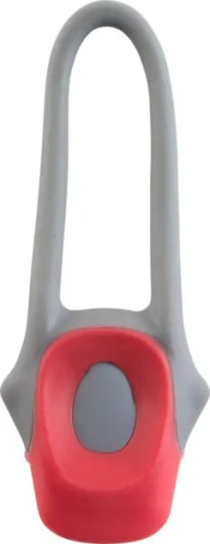 Abigail Plastic and silicone bicycle light  red