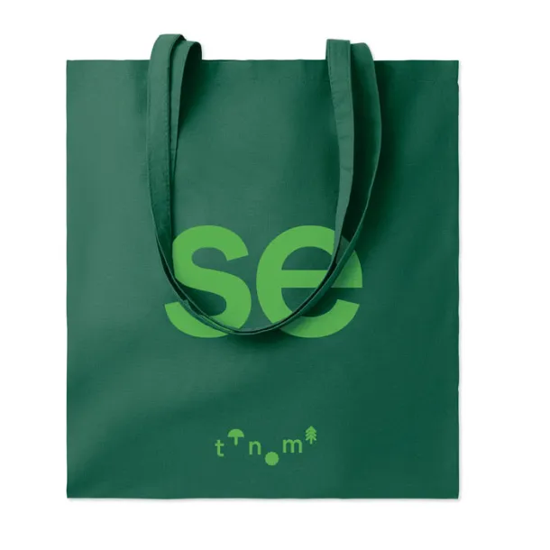 COTTONEL COLOUR + Cotton shopping bag 140gsm Dark green