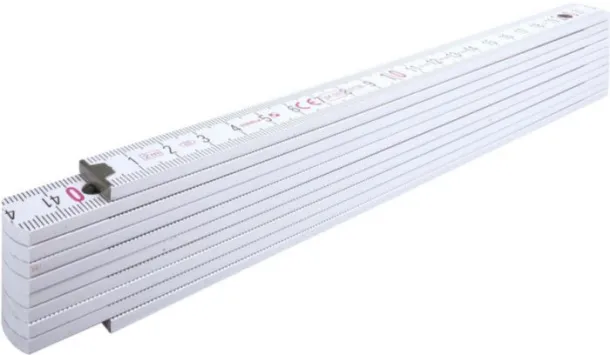 Jessica Wooden Stabila foldable ruler  - Stabila Bijela