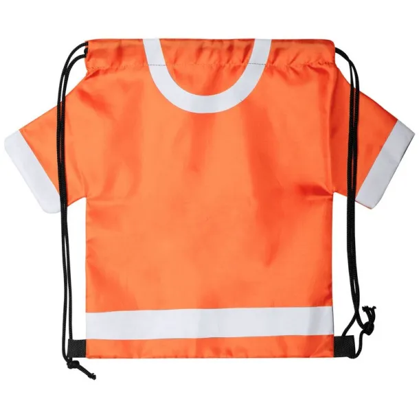  Drawstring bag "football fan T-shirt" orange