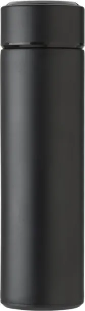 Fatima Stainless steel thermos bottle (450 ml) with LED display Crna