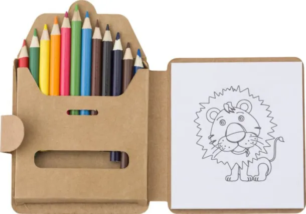 Marlon Cardboard Coloring set  custom multicolor