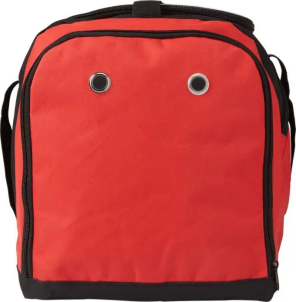  Polyester (600D) sports bag Ren red