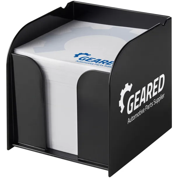 Vessel memo block with memo paper Solid black