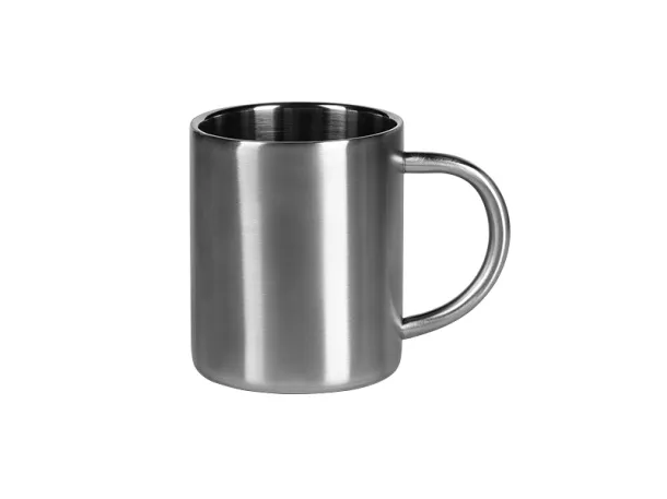 NEPAL Metal mug, 270 ml - CASTELLI Silver