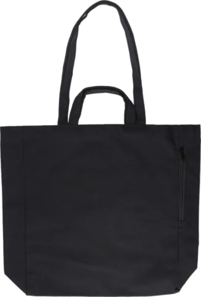 Bennett torba za kupovinu od recikliranog pamuka - 350 g/m² Crna
