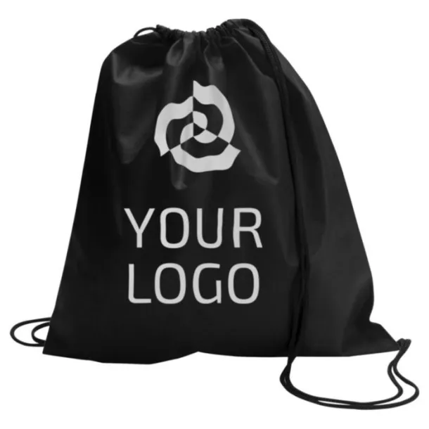 Nico Nonwoven (80 gr/m²) drawstring backpack black