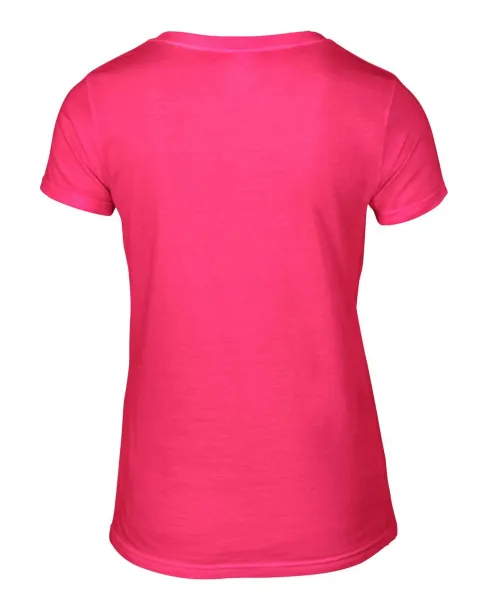  WOMEN'S LIGHTWEIGHT V-NECK TEE - Anvil Hot Pink