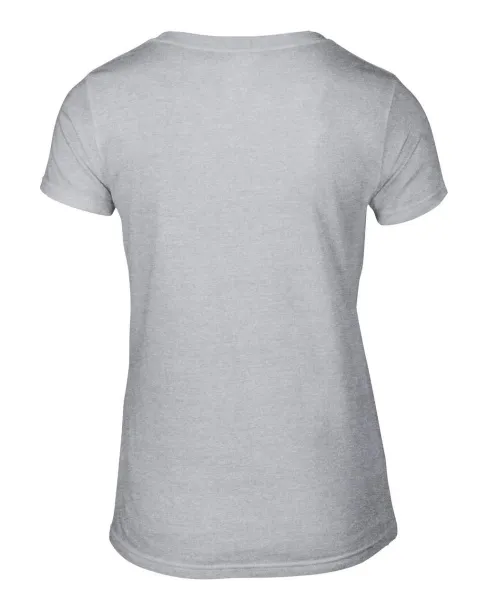  WOMEN'S LIGHTWEIGHT V-NECK TEE - Anvil Heather Grey