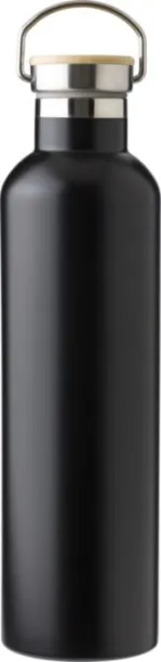 Damien Stainless steel double walled bottle black