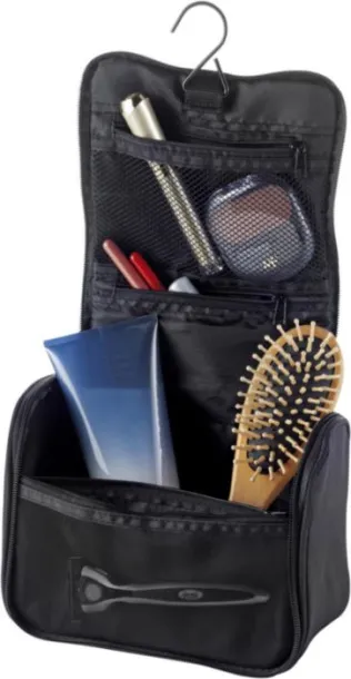 Noëlle Polyester (600D) toiletry bag Crna