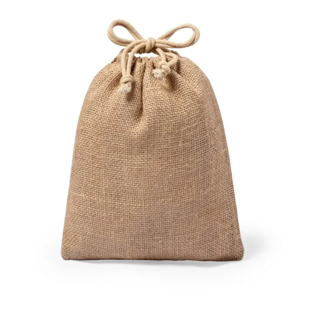  Small jute drawstring bag neutral