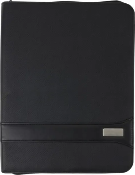  BYRON A4 PVC Zipped folder black