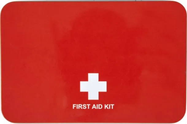HASSIM Metal tin first aid kit Crvena