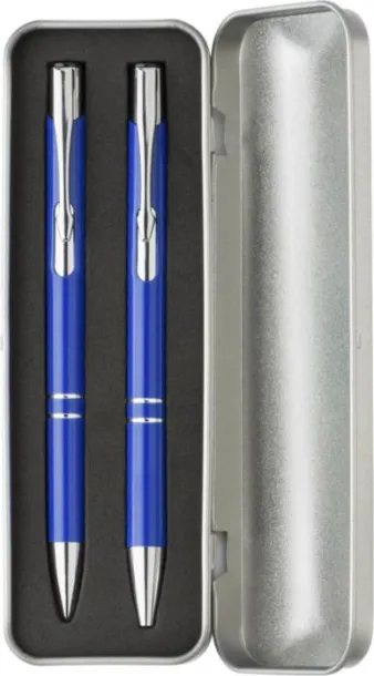 Zahir Aluminium writing set  cobalt blue