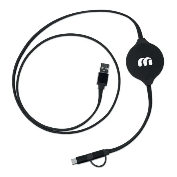 WIREPAD 3 in 1 cable and wireless charg Black