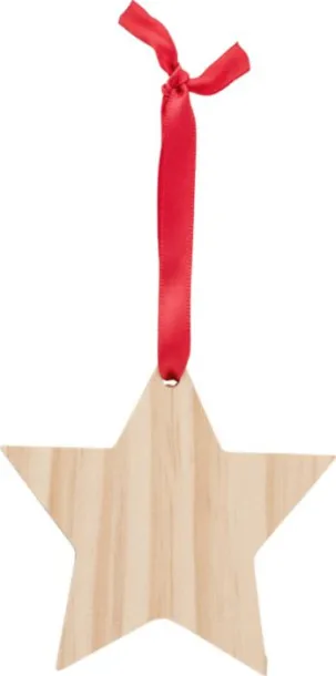 Caspian Wooden Christmas ornament Star 