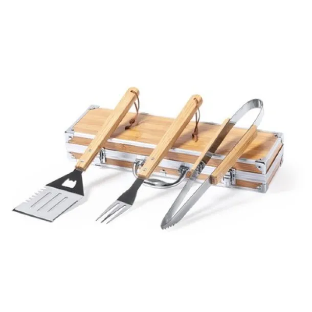  Set za roštilj od bambusa light brown