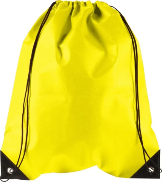 Nathalie Nonwoven (80 gr/m²) drawstring backpack yellow