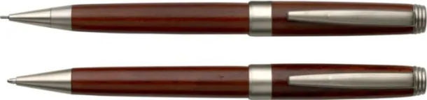 Jonah Rosewood writing set  brown