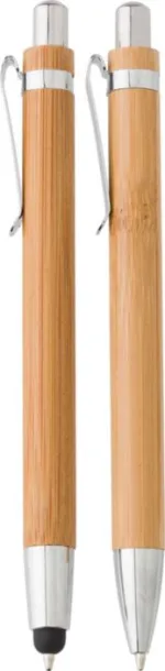 DARLENE Bamboo writing set brown