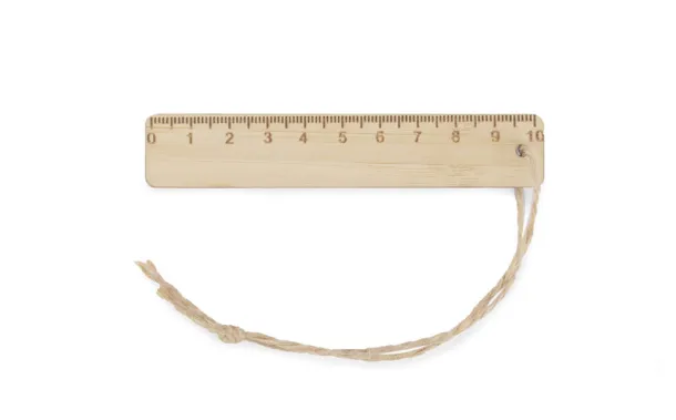 LINIFY 10 cm ruler with string naturalny