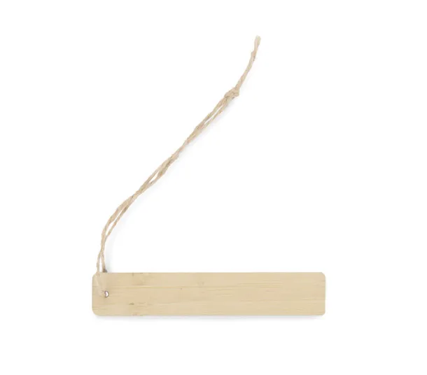 LINIFY 10 cm ruler with string naturalny