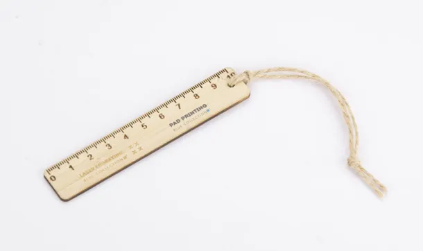 LINIFY 10 cm ruler with string naturalny