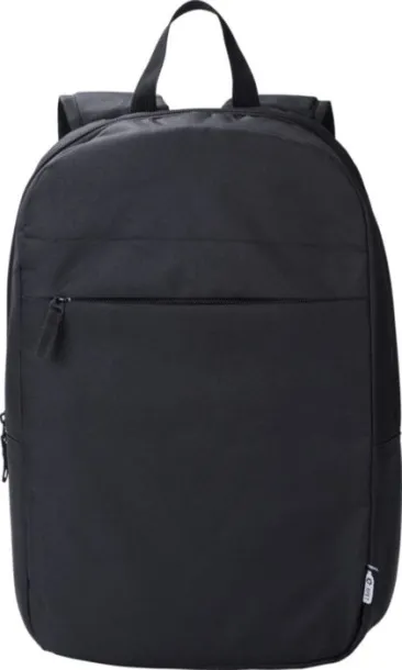 Phineas rPET polyester (600D) laptop backpack  Crna