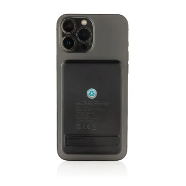 Powerbase Powerbase RCS recycled plastic 3 in 1 charger with powerbank - XD Collection Black 
