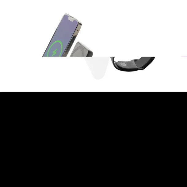 Powerbase Powerbase RCS recycled plastic 3 in 1 charger with powerbank - XD Collection Black 